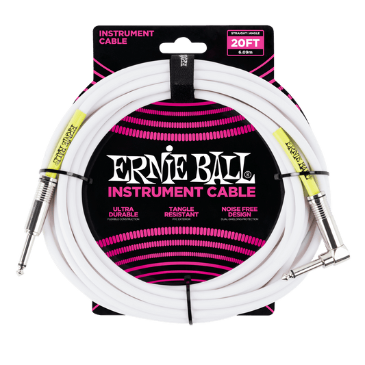 Ernie Ball 20' Straight / Angle Instrument Cable - P06047