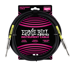 Ernie Ball 10' Straight / Straight Instrument Cable - P06048