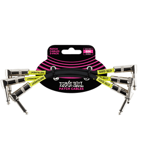 Ernie Ball 6" Angle / Angle Patch Cable 3-Pack - P06050