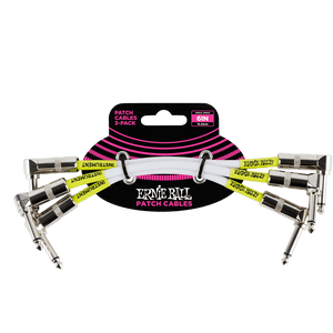 Ernie Ball 6" Angle / Angle Patch Cable 3-Pack - P06051