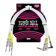 Ernie Ball 1.5' Straight / Angle Patch Cable 3-Pack - P06056