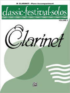 Classic Festival Solos (Bb Clarinet), Volume 2: Piano Acc.