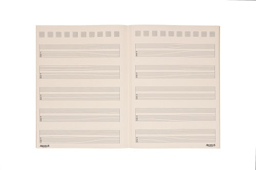 Archives Standard-Bound 48-Page Guitar Tab Manuscript Paper - GTAB-48ST