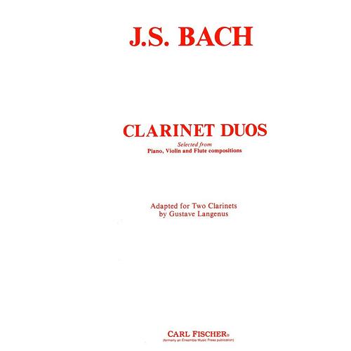 CARL FISCHER BOOK BACH /LANGENUS CL DUOS EMP28