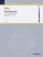DIVERTIMENTO FOR 3 CLARINETS & 1 BASS CLARINET - SET OF PARTS BY ALFRED UHL