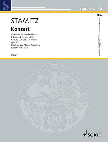 Flute Concerto in G w/ Piano Reduction by Carl Stamitz Arr. Helmut May / Walt Lebermann
