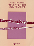 DUOS FOR FLUTE & CLARINET w/ SCORE & PARTS BY ROBERT MUCZYNSKI