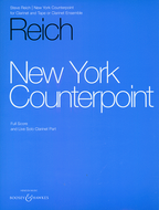 New York Counterpoint for Clarinet and Tape (or Clarinet Ensemble) by Steve Reich