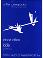 Icicle for Flute Solo by Robert Aitken