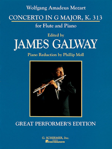 Concerto No. 1 in G Major, K. 313 for Flute & Piano by Wolfgang Amadeus Mozart Ed. James Galway
