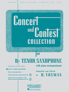 Rubank Concert & Contest Collection: Tenor Sax - Solo Part