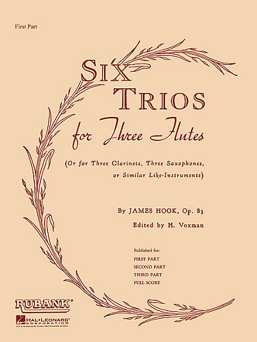 SIX TRIOS FOR 3 FLUTES, OP. 83 - PART 2 BY JAMES HOOK