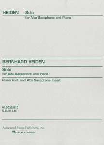 Solo (1969) for Alto Sax by Bernhard Heiden