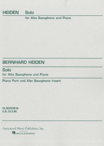 Solo (1969) for Alto Sax by Bernhard Heiden
