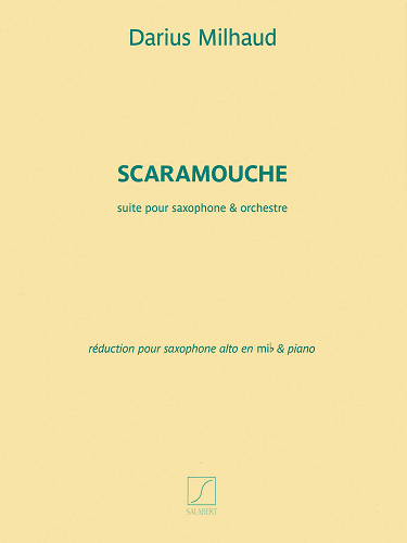 Scaramouche for Alto Sax w/ Piano Reduction by Darius Milhaud