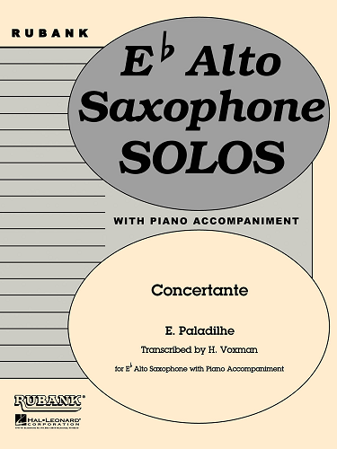 Eb Alto Saxophone Solos: Concertante w/ Piano Acc. by Emilie Paladilhe