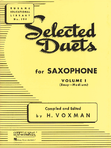 Rubank Selected Duets for Saxophone, VOL 1 or VOL  2