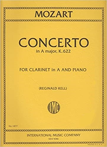 IMC Book Mozart Concerto in A Major K. 622 for A Clarinet - 1877