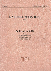 Moeck Book - NARCISSE BOUSQUET (19. Jh.) 36 Etudes Vol. 1 - Hugo Reyne