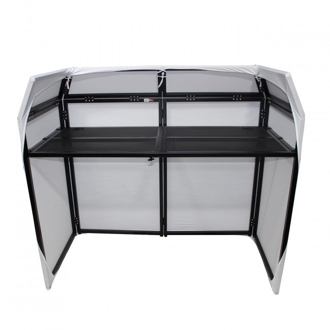 Pro X Foldable DJ Booth W/ Built-In Table