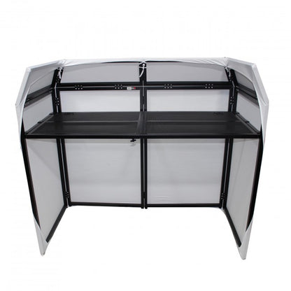 Pro X Foldable DJ Booth W/ Built-In Table
