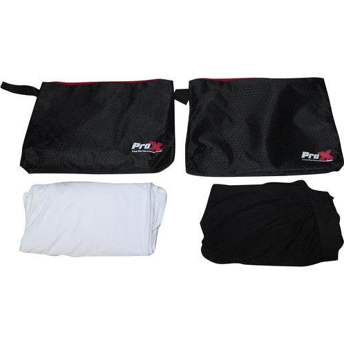 Pro X Foldable DJ Booth W/ Built-In Table