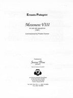 Movement VIII for Alto Sax by Pellegrini Solo Score-SS2112