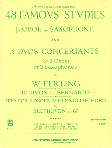 FERLING 48 FAMOUS STUDIES, 2ND OBOE & SAX - B104