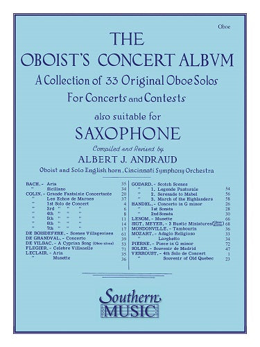 The Oboist's Concert Album by Albert Andraud - Complete (Piano + Oboe)