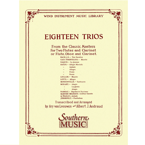 18 Trios (Complete) from Classic Master for Woodwinds By Albert Andraud & Ary Van Leeuwen