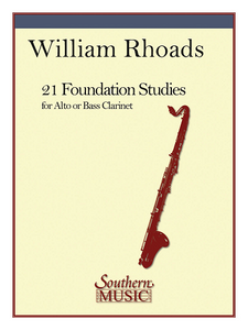 21 Foundation Studies for Alto or Bass Clarinet by William E. Rhoads - HL03770300