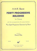 BARRET Forty Progressive Melodies for Clarinet - B382