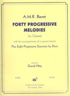 Load image into Gallery viewer, BARRET Forty Progressive Melodies for Clarinet - B382