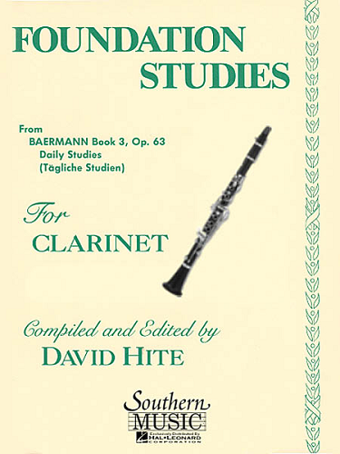 Foundation Studies, Op. 63 for Clarinet by Carl Baermann Arr. David Hite - B398