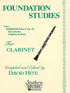 Foundation Studies, Op. 63 for Clarinet by Carl Baermann Arr. David Hite - B398