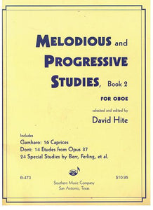 HITE MELODIOUS & PROGRESSIVE STUDIES FOR OBOE - BOOK 2   B473