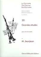 20 Grandes Etudes for Clarinet by Paul Jeanjean  FULL SCORE - STUDY - 524-01441