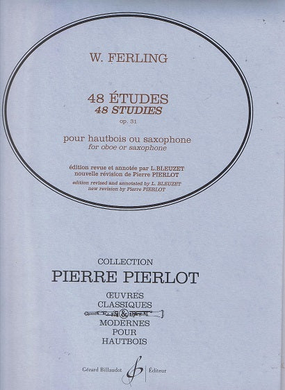 48 ETUDES OP. 31 FOR OBOE OR SAXOPHONE - W. FERLING - 524-01060