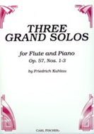 Kuhlau Three Grand Solos for Flute and Piano - CU2098