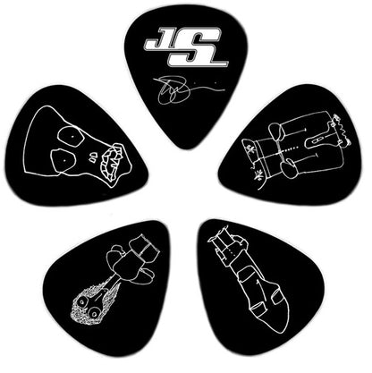 D'addario Planet Waves Black Joe Satriani Guitar Picks  - 10 Pack