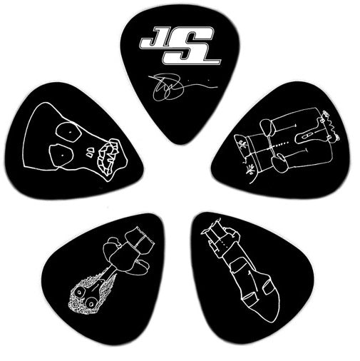 D'addario Planet Waves Black Joe Satriani Guitar Picks  - 10 Pack