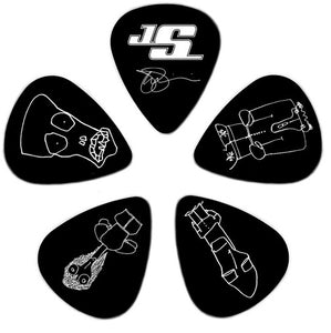 D'addario Planet Waves Black Joe Satriani Guitar Picks  - 10 Pack