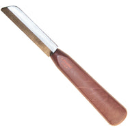 Pisoni Right Hand Beveled Concave Wood Handle Knife - PKDC-D105