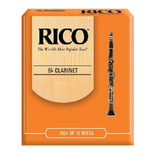 Load image into Gallery viewer, Rico by D&#39;Addario Bb Clarinet Reeds Unfiled - 10 Per Box