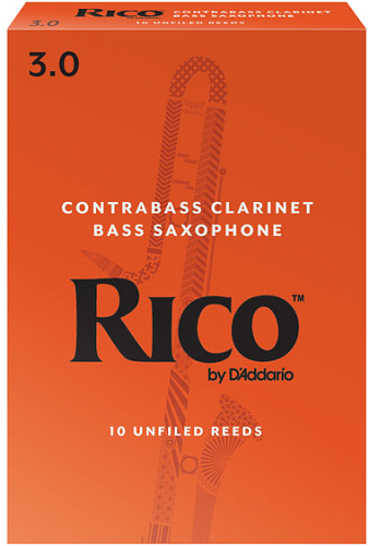 Rico by D'Addario Bass Saxophone / Contra-Alto Clarinet/ Contrabass Clarinet Reeds - 10 Per Box