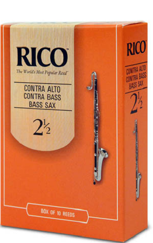 Rico by D'Addario Bass Saxophone / Contra-Alto Clarinet/ Contrabass Clarinet Reeds - 10 Per Box