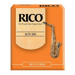 Rico by D'Addario Alto Saxophone Reeds Unfiled -10 Per Box