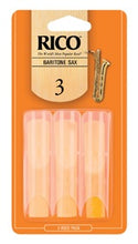 Load image into Gallery viewer, Rico by D&#39;Addario Baritone Saxophone Reeds - 3 Pack