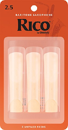 Rico by D'Addario Baritone Saxophone Reeds - 3 Pack