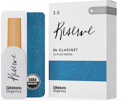 D'Addario Organic Reserve Bb Clarinet Reeds - 10 per Box